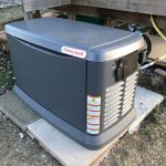 emergency power generator install