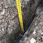 trench inspection measurement for electrical permit